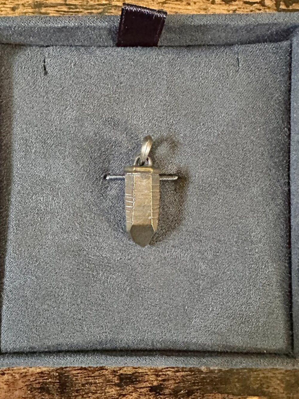 David Yurman Bronze Crystal Pendant Enhancer - RARE